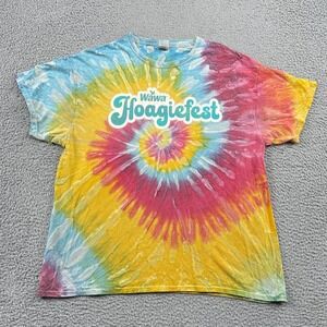 Wawa T Shirt Mens XL Multicolor Hoagiefest Tie Dye Life's Pretty Grand Graphic